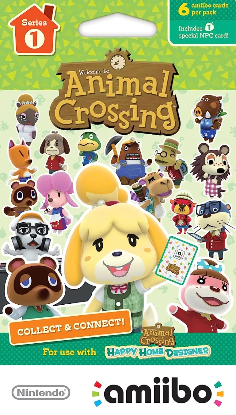 Animal Crossing - Amiibo Cards Series 1 (6 Cards/Pack)- Nintendo Wii U