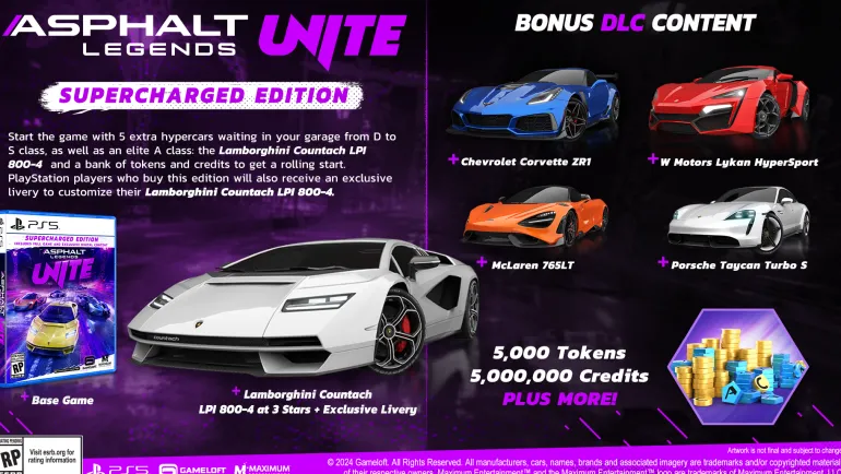 Asphalt Legends UNITE: Supercharged Edition - Playstation 5