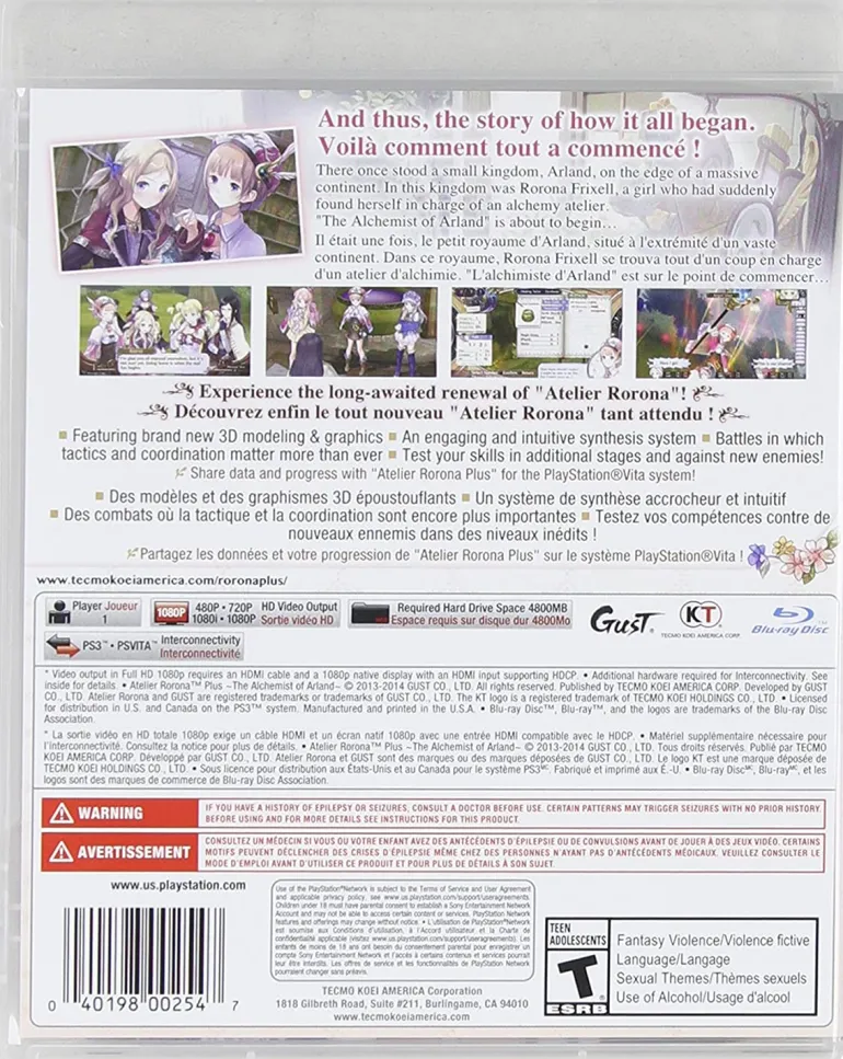 Atelier Rorona Plus: The Alchemist of Arland - PS3