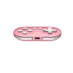 8Bitdo Zero 2 Bluetooth Gamepad Keychain Sized Mini Controller for Switch, Windows & Android [Pink] - SWITCH