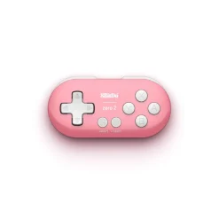 8Bitdo Zero 2 Bluetooth Gamepad Keychain Sized Mini Controller for Switch, Windows & Android [Pink] - SWITCH