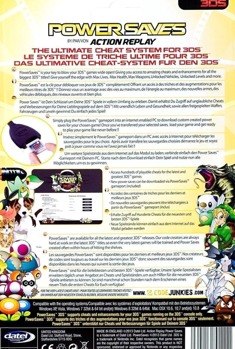 DATEL ACTION REPLAY POWER SAVES - 3DS