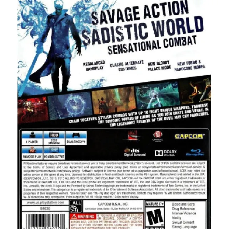 DMC: Devil May Cry Definitive Edition - PlayStation 4