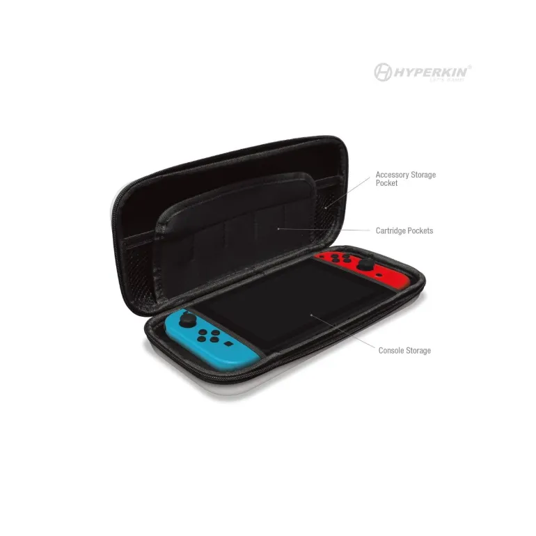 EVA Hard Shell Carrying Case (White/Black) for Nintendo Switch® OLED Model / Switch®