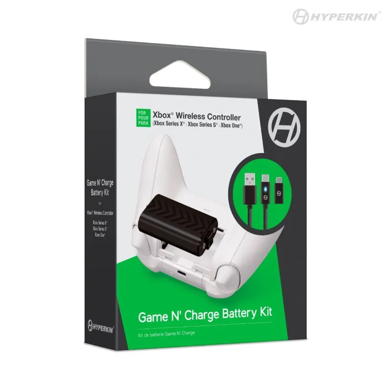 GAME N CHARGE BATTERY KIT FOR XBS WIRELESS CONTROLLER (BLACK) - XBOX SERIES X/S