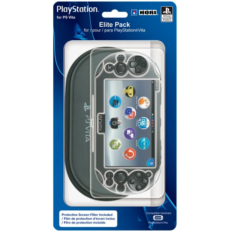 HORI Elite Pack Protective Starter Kit for PlayStation Vita 2000 - PS VITA