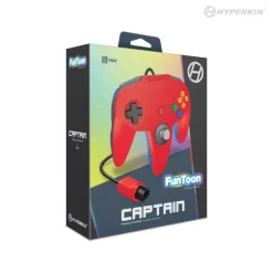 HYPERKIN CAPTAIN PREMIUM CONTROLLER FOR N64 FUNTOON COLLECTOR'S EDITION (HERO RED)