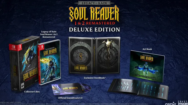 Legacy of Kain Soul Reaver 1&2 Remastered Deluxe Edition - Nintendo Switch (PRE-ORDER)