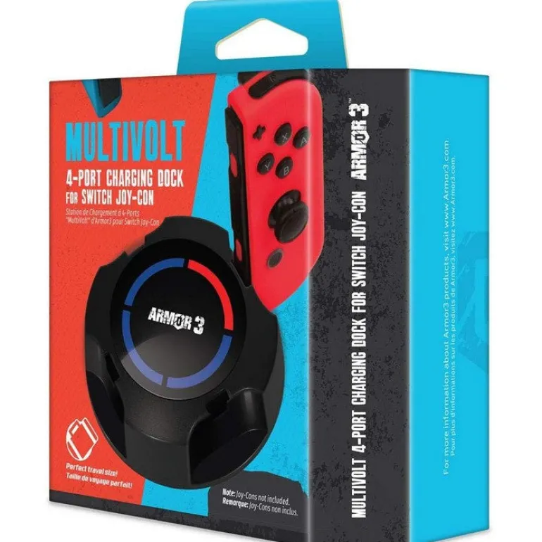 Multi Volt 4-Port Charging Dock for Switch Joy-Con (M07387) - Nintendo Switch