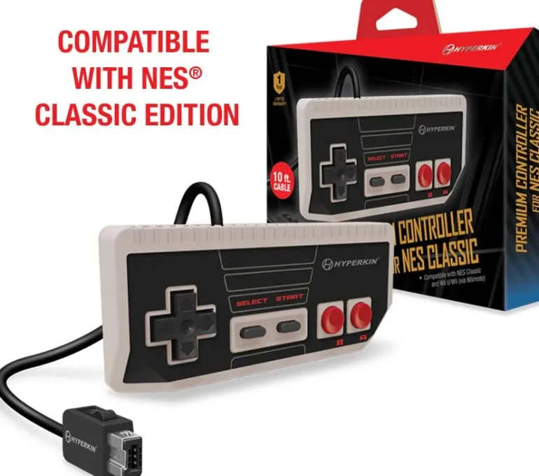 NES PREMIUM CONTROLLER FOR NES CLASSIC - HYPERKIN