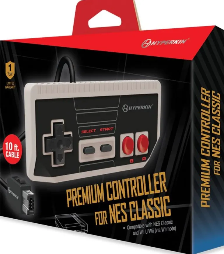 NES PREMIUM CONTROLLER FOR NES CLASSIC - HYPERKIN
