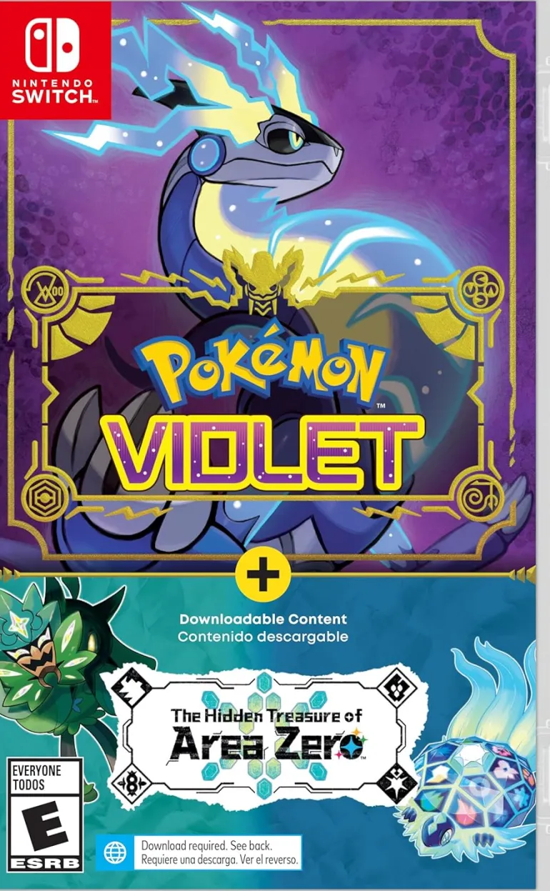 Pokemon Violet + The Hidden Treasure of Area Zero Bundle (Cart Revision 004) (MSE Import) - Nintendo Switch