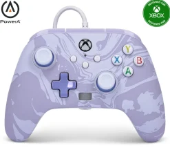 Power A Enhanced Wired Controller for Xbox Series X/S (Lavender Swirl)