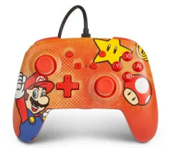 Power A Enhanced Wired Controller for Nintendo Switch - Mario Vintage - SWITCH