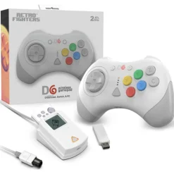 Retro Fighters - D6 Dreamcast Wireless Controller (White) for Switch/PC/Dreamcast