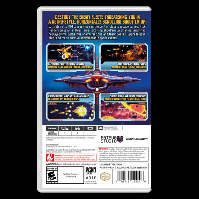 Rick Henderson (Standard Edition) - Nintendo Switch (PRE-ORDER)