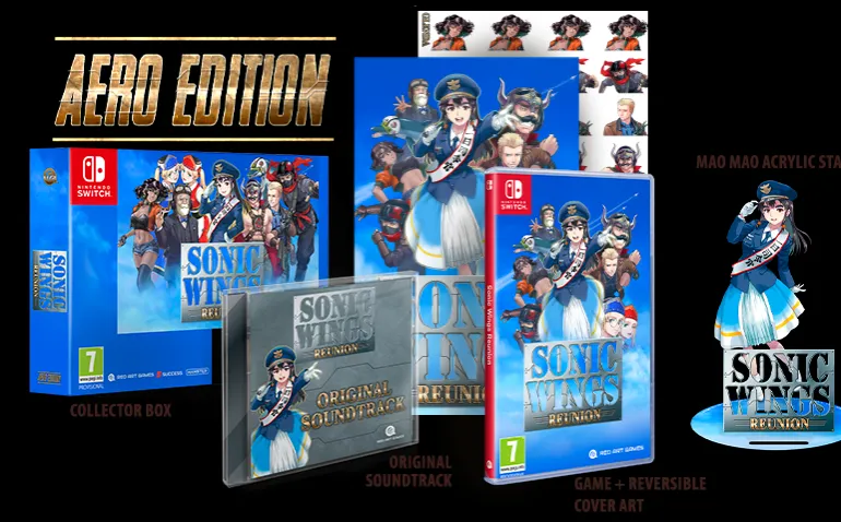 Sonic Wings Reunion (Collector's Aero Edition) [EU Import) - Nintendo Switch (PRE-ORDER) (FREE SHIPPING)