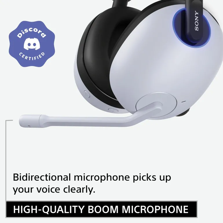 Sony-INZONE H9 Wireless Noise Canceling Gaming Headset (WHITE) - PS5