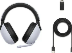 Sony-INZONE H9 Wireless Noise Canceling Gaming Headset (WHITE) - PS5