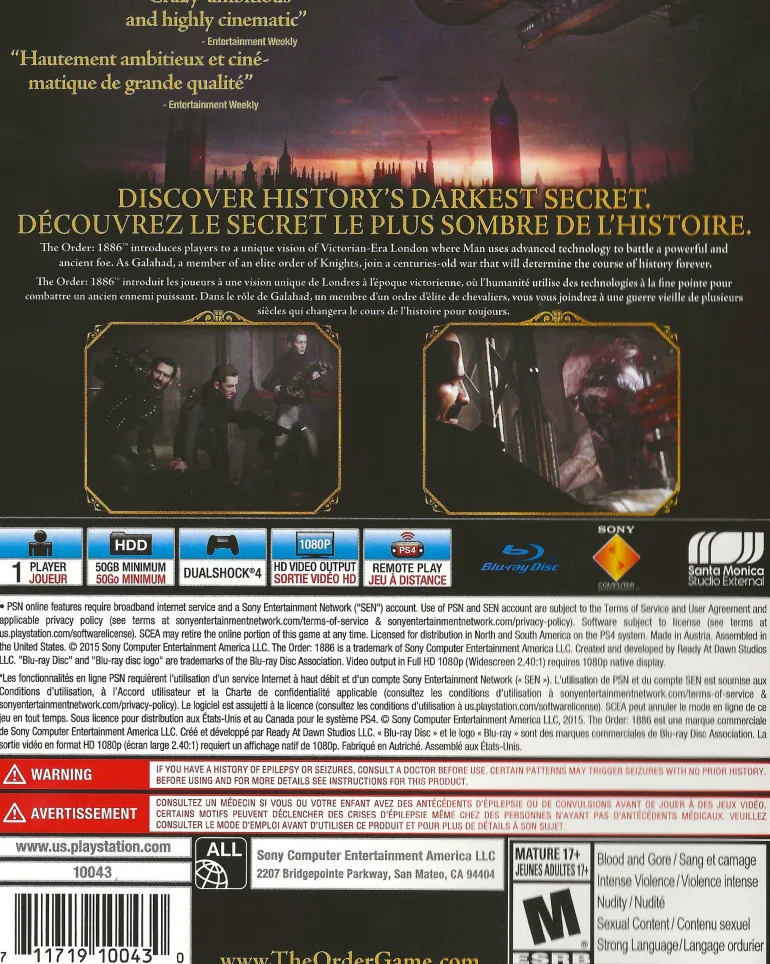 The Order 1886 - Playstation 4