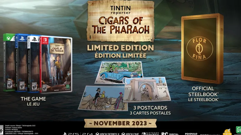 TINTIN REPORTER CIGARS OF THE PHARAOH LIMITED EDITION - PS5