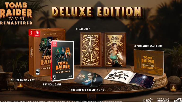 Tomb Raider IV-VI Remastered Starring Lara Croft: Deluxe Edition - Nintendo Switch (PRE-ORDER)