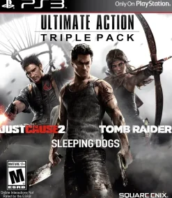 Ultimate Action Triple Pack (Just Cause 2, Sleeping Dogs and Tomb Raider) - PS3
